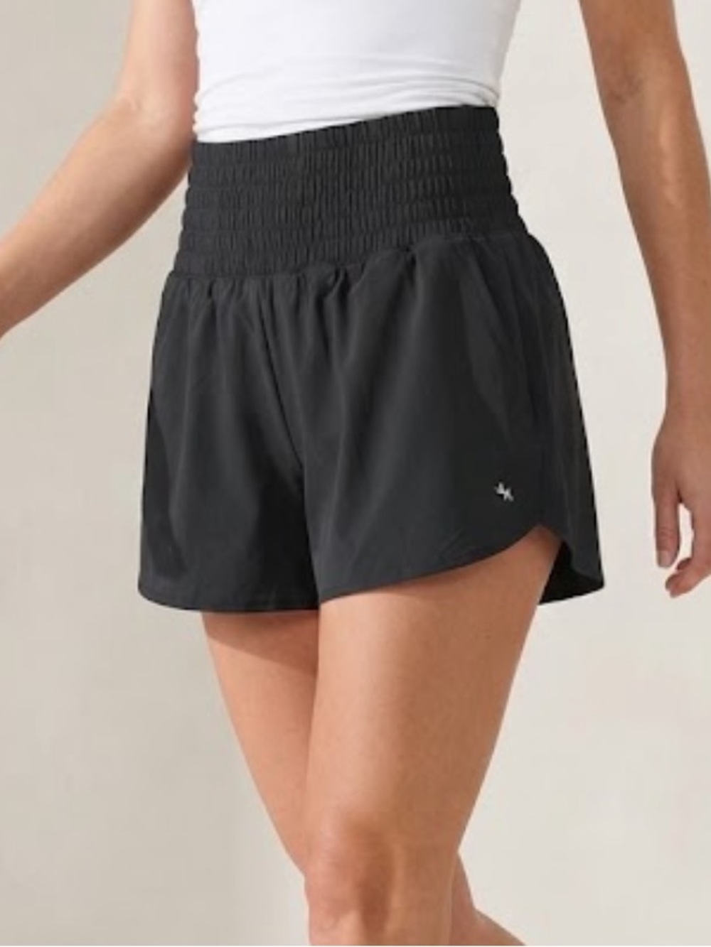 JOYLAB High Rise Woven Athletic Shorts Black Large